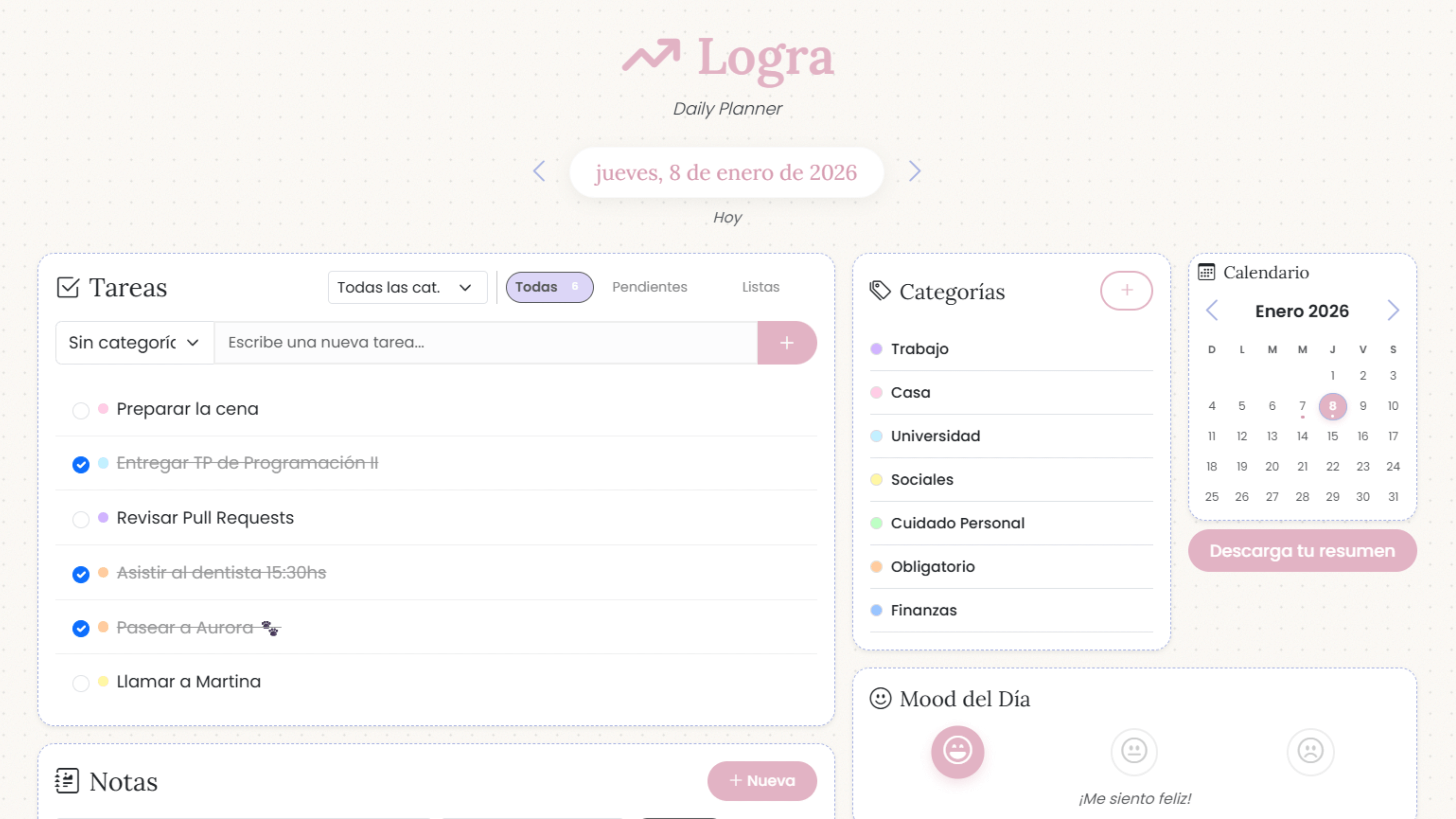 Vista previa del proyecto Logra